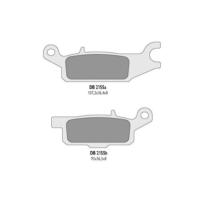 DELTA BRAKING brake pads KH443 YAMAHA YFM 550 GRIZZLY '11-14, YFM 700 GRIZZLY '07-18 left front - replaced DB2155MX-