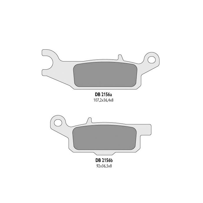 DELTA BRAKING brake pads KH444 YAMAHA YFM 550 GRIZZLY '11-14, YFM 700 GRIZZLY '07-18 right front - replaced DB2156MX