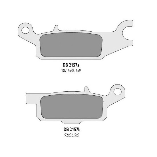 DELTA BRAKING brake pads KH445 YAMAHA YFM 550 GRIZZLY '11-14, YFM 700 GRIZZLY '07-18 left rear