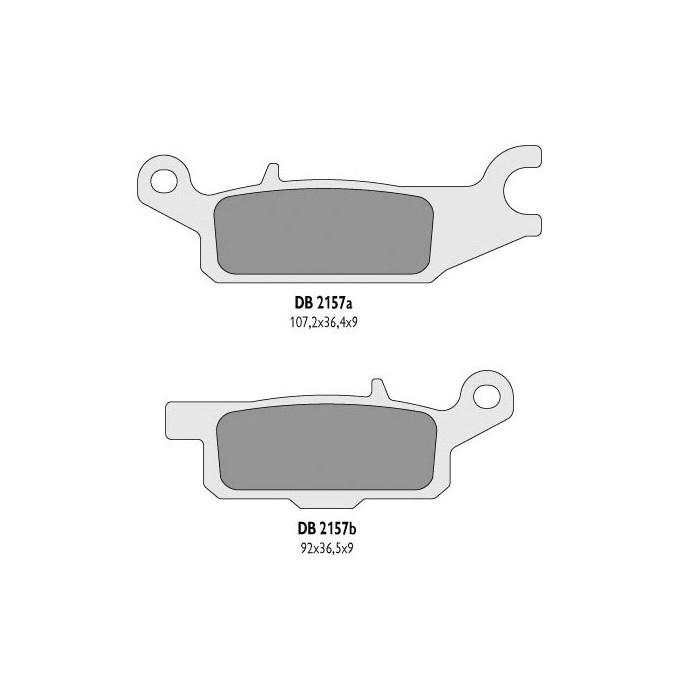 DELTA BRAKING brake pads KH445 YAMAHA YFM 550 GRIZZLY '11-14, YFM 700 GRIZZLY '07-18 left rear
