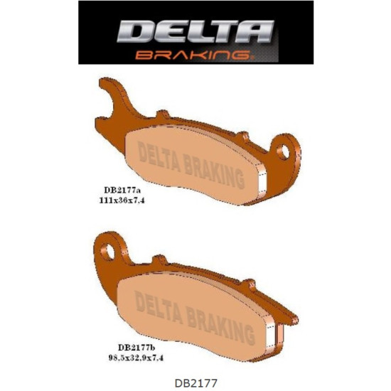 DELTA BRAKING brake pads KH465 HONDA CRF 230 / 250L, AJP PR7 front - replaced DB2177MX-D and DB2177QD-D