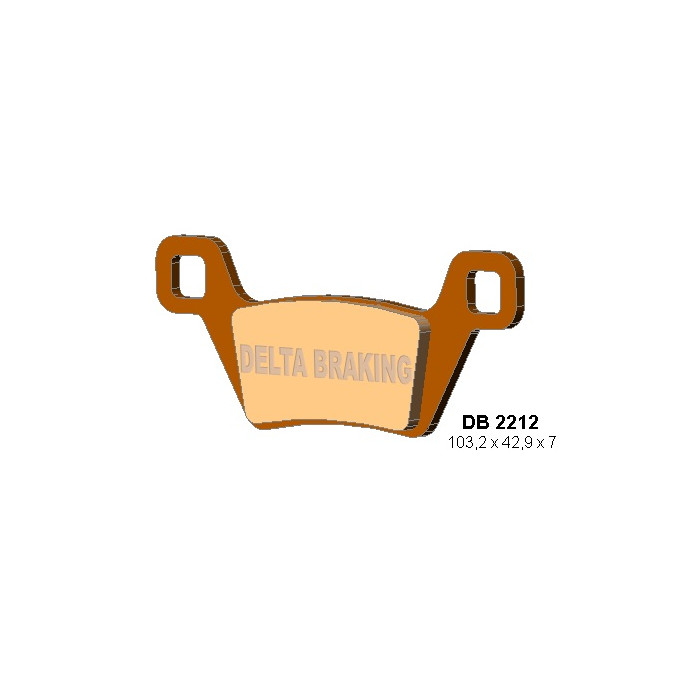DELTA BRAKING brake pads KH600 KYMCO MXU - replaced DB2212MX-D and DB2212QD-D