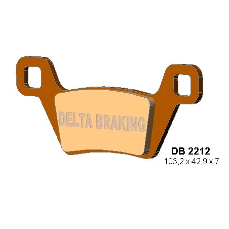 DELTA BRAKING stabdžių kaladėlės KH600 KYMCO MXU - pakeistas DB2212MX-D ir DB2212QD-D