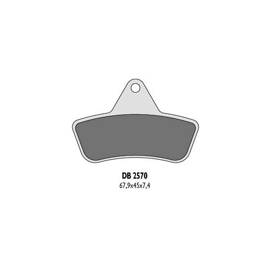 DELTA BRAKING brake pads KH271 ARCTIC CAT`96-04 (F+R) - replaced DB2570MX-D and DB2570QD-D