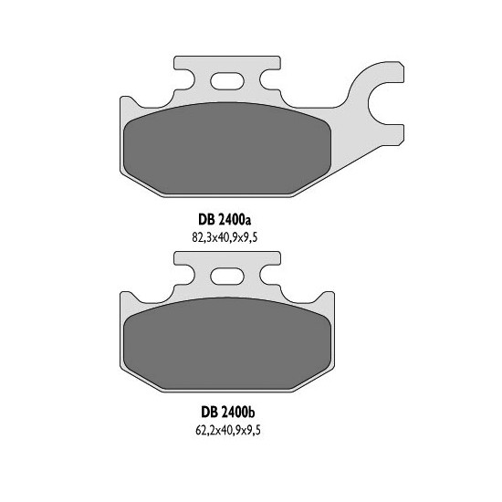 DELTA BRAKING brake pads KH307 YAMAHA YFM rear - replaced DB2400MX-D and DB2400QD-D