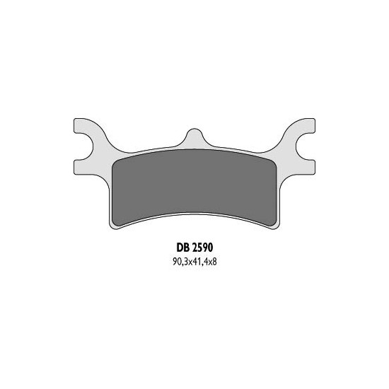 DELTA BRAKING brake pads KH314 POLARIS rear - replaced DB2590MX-D and DB2590QD-D