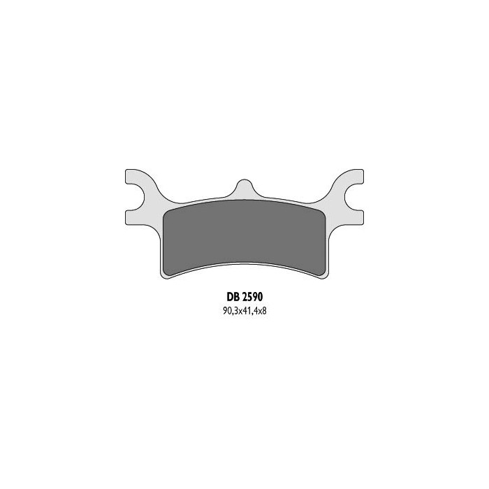 DELTA BRAKING brake pads KH314 POLARIS rear - replaced DB2590MX-D and DB2590QD-D
