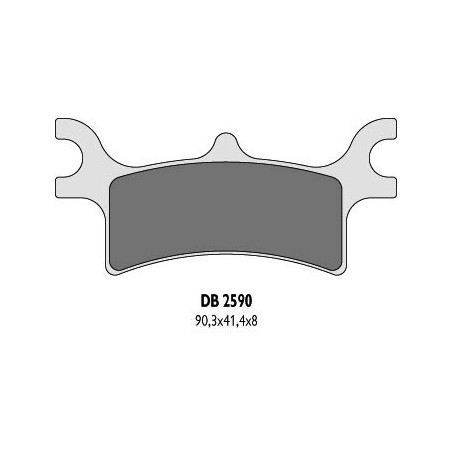 DELTA BRAKING brake pads KH314 POLARIS rear - replaced DB2590MX-D and DB2590QD-D