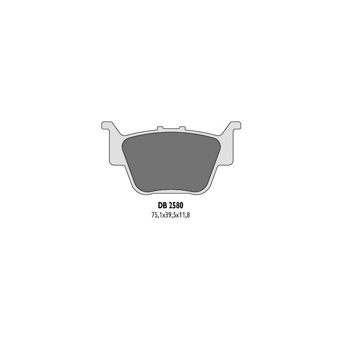 DELTA BRAKING brake pads KH373 HONDA TRX rear - replaced DB2580MX-D and DB2580QD-D