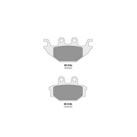 DELTA BRAKING brake pads KH377 ATV SYM / TGB / KYMCO - replaced DB2530MX-D and DB2530QD-D