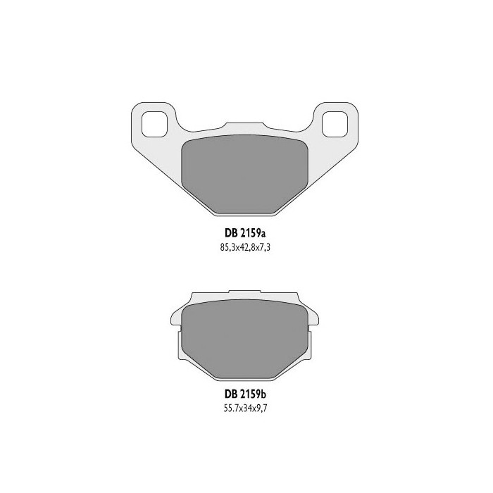 DELTA BRAKING brake pads KH382 - replaced DB2159MX-D and DB2159QD-D
