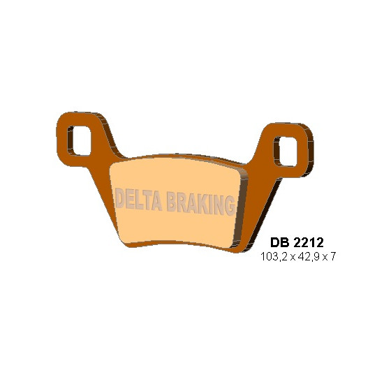 DELTA BRAKING brake pads KH600 KYMCO MXU - replaced DB2212MX-D and DB2212QD-D