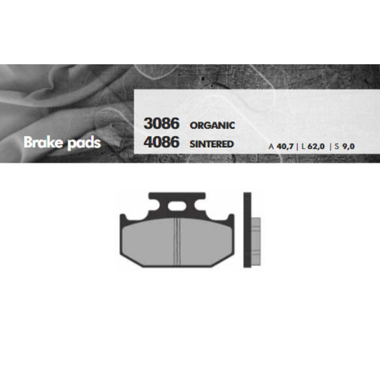 BRENTA brake pads KH152 Metallic sinter (gold color) end (FT 4086)