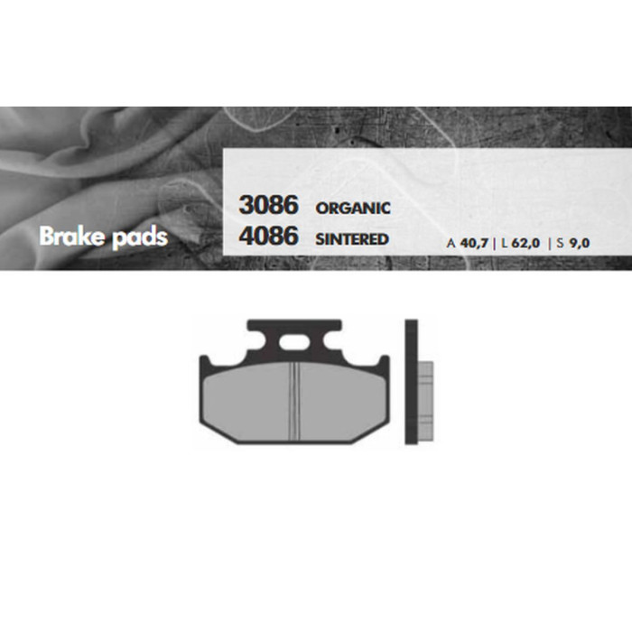 BRENTA brake pads KH152 Metallic sinter (gold color) end (FT 4086)