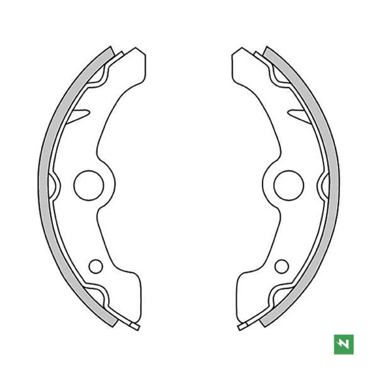 NEWFREN drum brake pads YAMAHA YFM 350 FW '85-95, 350 BIG BEAR '96-98, 400 KODIAK '93-99 (160X25mm) front - without brake calipe