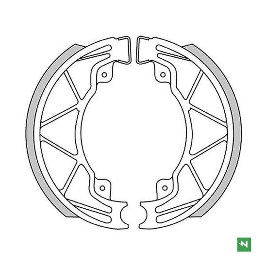 NEWFREN drum brake pads APRILIA SCARABEO 50 / 100 04-12, SR 125 / 150 99, DERBI BOULEVARD, PIAGGIO FLY 50 / 125, LI