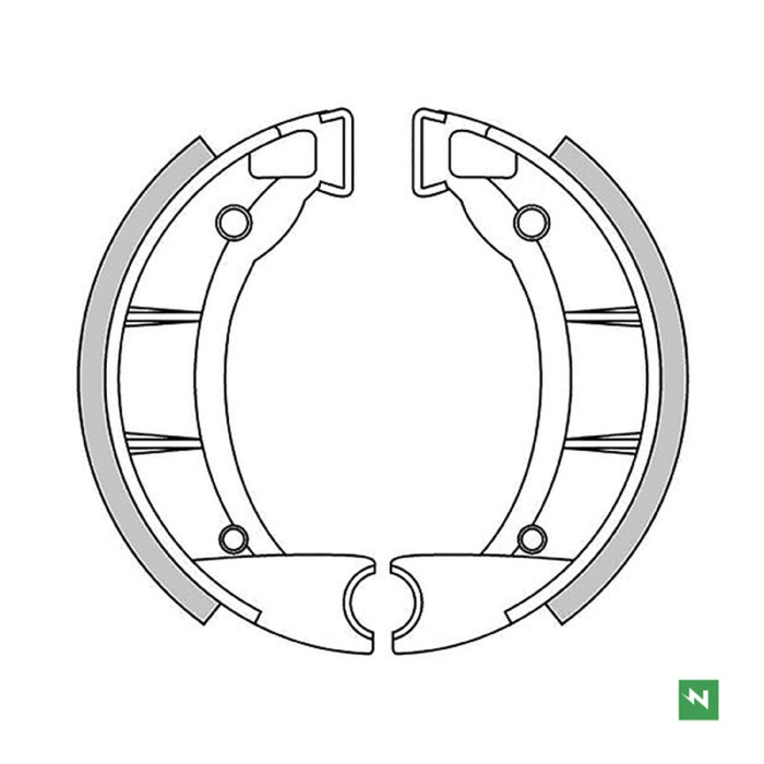 NEWFREN drum brake pads BENELLI, FANTIC, GARELLI, PUCH (90 / 18mm)