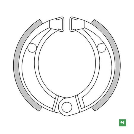 NEWFREN būgninių stabdžių kaladėlės HONDA CR 80 88-92 (85X20mm)