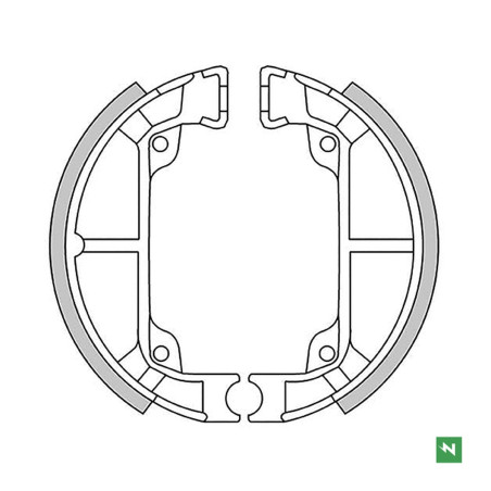 NEWFREN būgninių stabdžių kaladėlės SUZUKI ADRESS 50 (95X20mm)