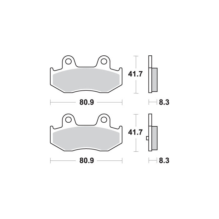 SBS brake pads KH411 STREET CERAMIC color black