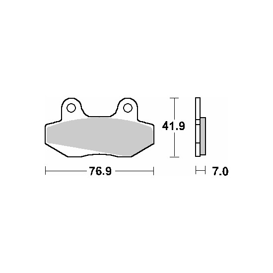 SBS brake pads KH86 STREET CERAMIC color black