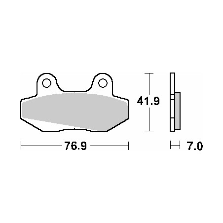 SBS brake pads KH86 STREET CERAMIC color black