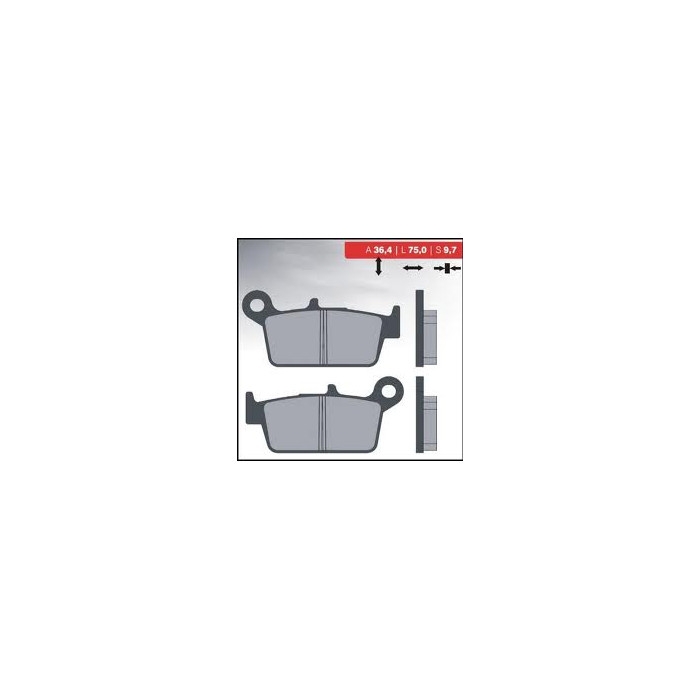 BRENTA brake pads KH131 Metallic sinter (gold color) (FT 4087)