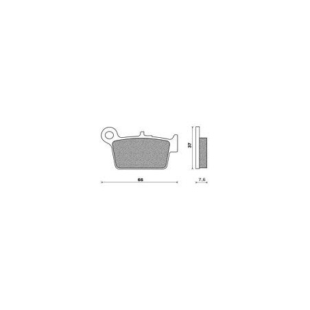 BRENTA brake pads KH367 / 2 Metalic sinter (gold color) BETA (FT 4125)