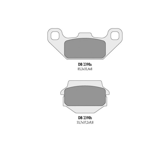 DELTA BRAKING brake pads KH128 KEF 300 LAKOTA`94-04, KSF 250`94-04 - replaced DB2390MX-D and DB2390QD-D