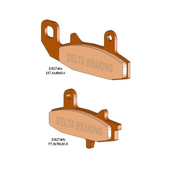 DELTA BRAKING brake pads KH147 - replaced DB2740MX-D and DB2740QD-D