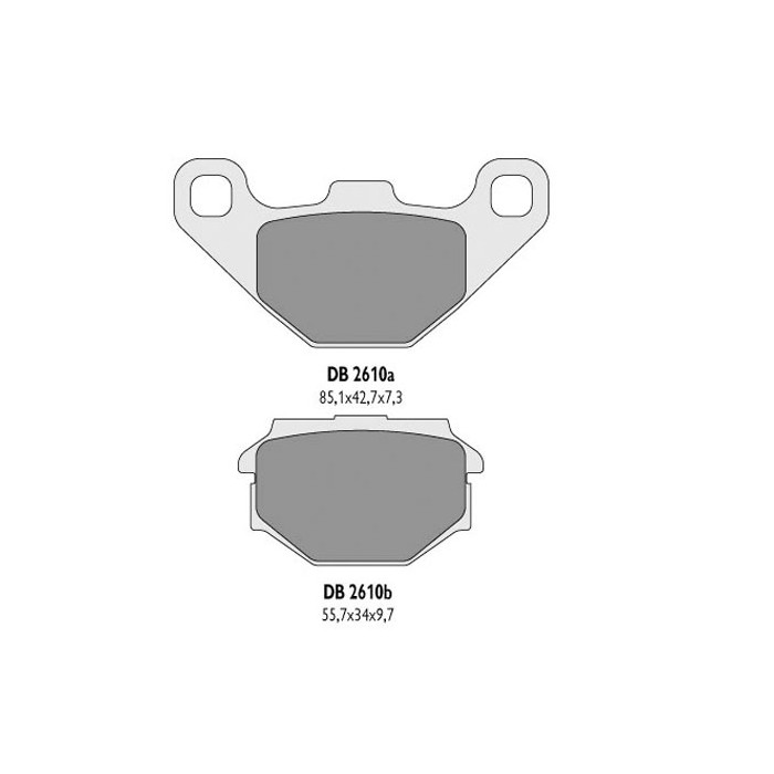 DELTA BRAKING brake pads KH173 - replaced DB2610MX-D and DB2610QD-D