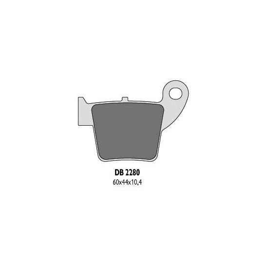 DELTA BRAKING brake pads KH346 HONDA CR / CRF 02-16 rear - replaced DB2280MX-N and DB2280QD-N