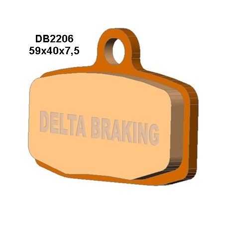 DELTA BRAKING brake pads KH612 KTM SX85 `12-20 front - replaced DB2206MX-N and DB2206QD-N
