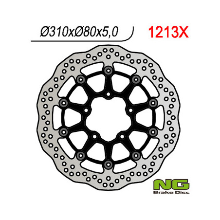 NG brake disc front KAWASAKI ZX6R 636 13-16, Z800 12-16, ZX10R 08-15, Z1000 15-16, ZZR1400 06-16, GTR1400 07-16, ZX14 07-