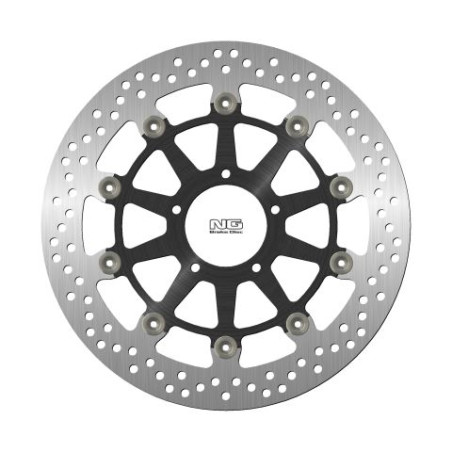 NG brake disc front DUCATI DARK '15-16, DIAVEL '11-18, HYPERMOTARD '13-18 (320X72X5mm) (5X8,5mm) floating (ALUMINUM
