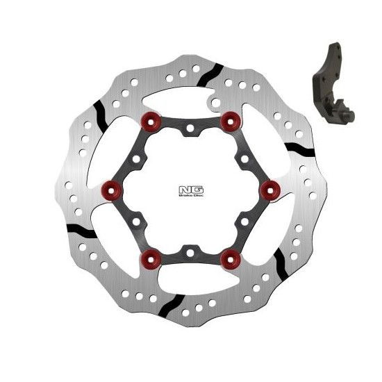 NG brake disc front GAS GAS EC 125 / 200 / 250 / 300 '99-15 (270X108X3mm) (6X6,5mm) WAVE floating with adapter