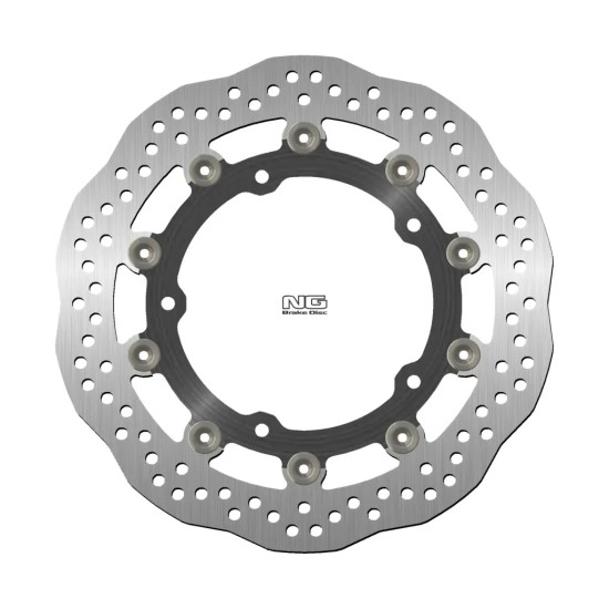 NG brake disc front KAWASAKI Z 650 '17-'22, Z 900 '16-'20 (300X142,2X5,0mm) (5X10,5mm) floating WAVE (ALUMINUM CENTE