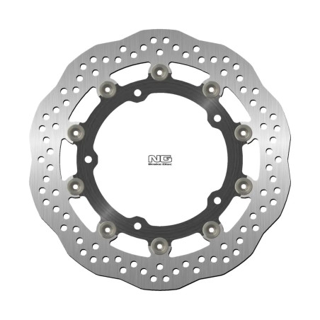 NG brake disc front KAWASAKI Z 650 '17-'22, Z 900 '16-'20 (300X142,2X5,0mm) (5X10,5mm) floating WAVE (ALUMINUM CENTE