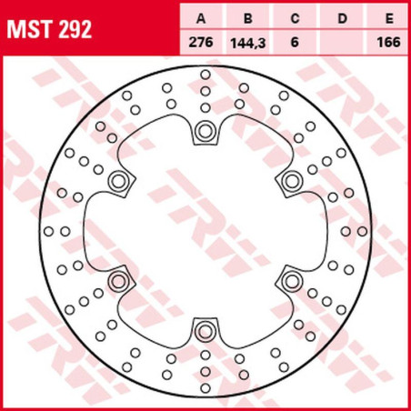 TRW LUCAS ZF brake disc front YAMAHA FJS 400 SILVERWING '09-'16, FJS 600 SILVERWING '03-'16, rear HONDA NT 700V DEAUVILL