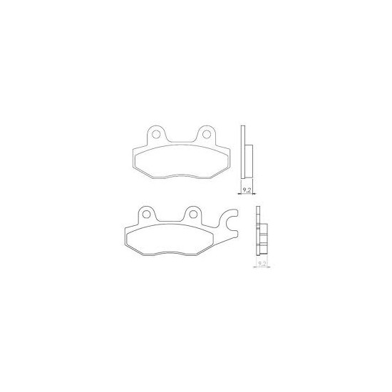 BRENTA brake pads KH197 Metalic sinter (gold color) (FT 4021)