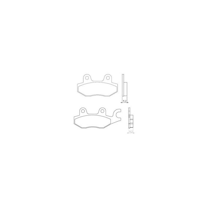 BRENTA brake pads KH197 Metalic sinter (gold color) (FT 4021)
