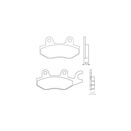 BRENTA brake pads KH197 Metalic sinter (gold color) (FT 4021)