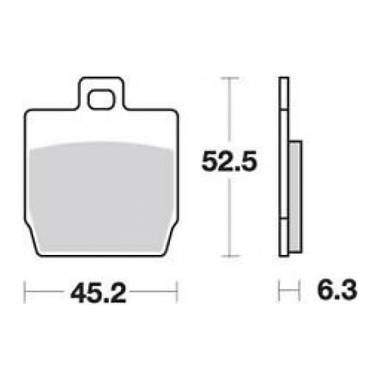 TRW LUCAS brake pads KH268 ORGANIC YAMAHA YQ 50 AEROX 97-12 NS 50 13-, front / rear