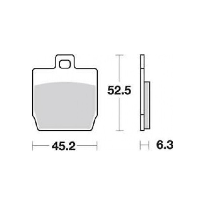 TRW LUCAS brake pads KH268 ORGANIC YAMAHA YQ 50 AEROX 97-12 NS 50 13-, front / rear