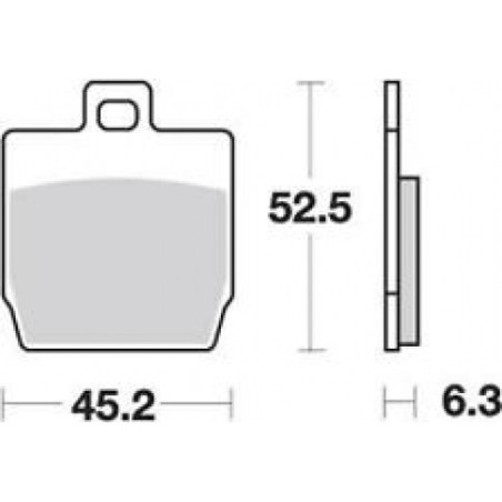 TRW LUCAS brake pads KH268 ORGANIC YAMAHA YQ 50 AEROX 97-12 NS 50 13-, front / rear