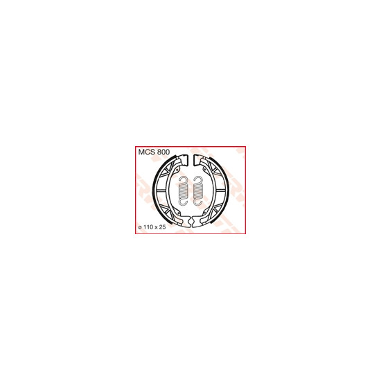 TRW LUCAS drum brake pads (110X25mm) (H303)