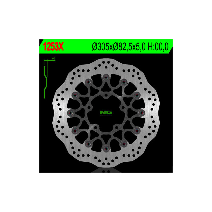 NG brake disc front TRIUMPH TIGER 800 '10-'18, TIGR 1215 '12-'17 (305X82,5X5) (5X10,5mm) WAVE