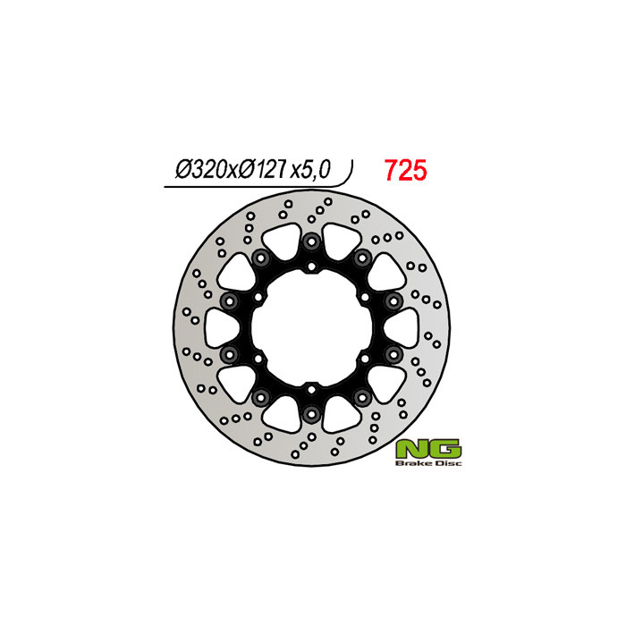 NG brake disc front KTM 320 MM SUPERMOTO (320 / 318x127x5)