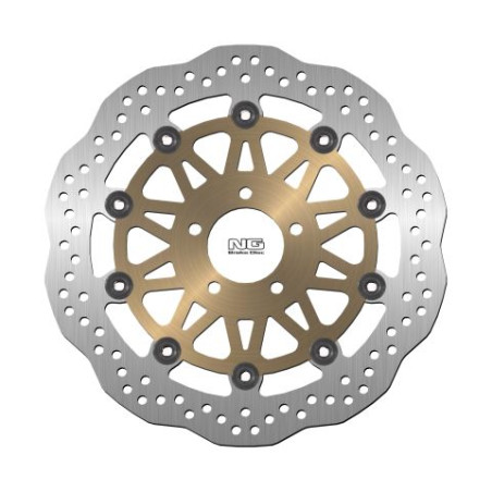 NG brake disc front KAWASAKI ZR1100 '92-98, ZXR1100 '99-00, ZX-9R '00-01 (310X61X5mm) (5X10,5mm) WAVE floating