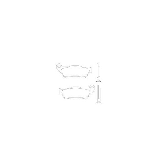 BRENTA brake pads KH181 Metalic sinter (gold color) BREMBO front KTM (FT 4027)